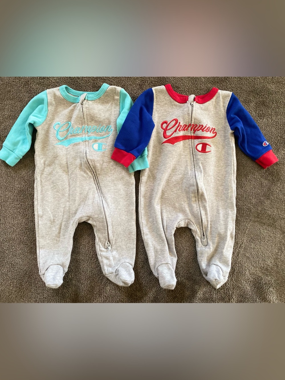 Champion boys bundle footie sleepers 3 months